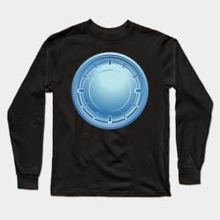 Clock Face - Blue Long Sleeve T-Shirt